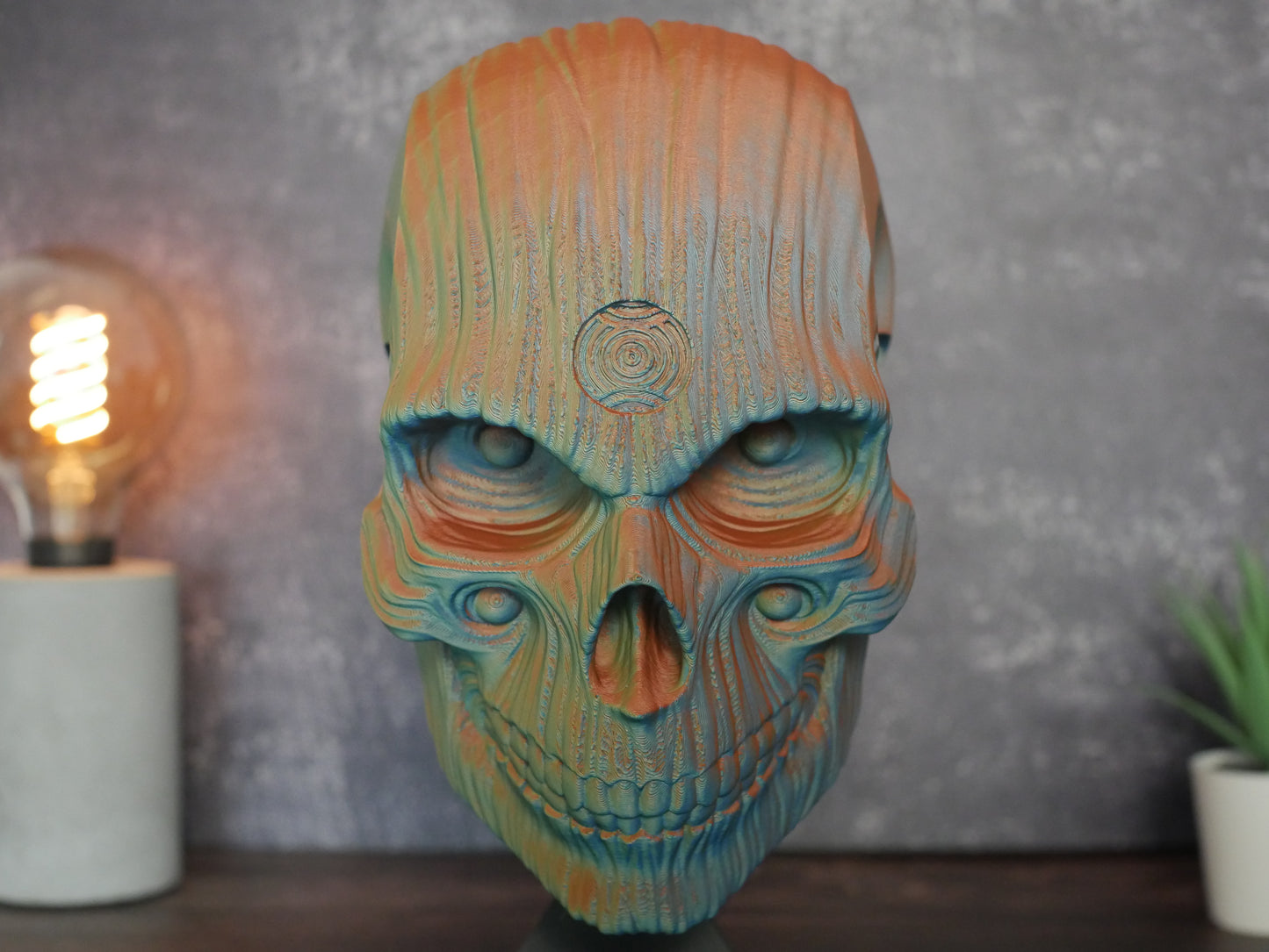 Sacred Skull Headphone Stand - Office & Study Organizer