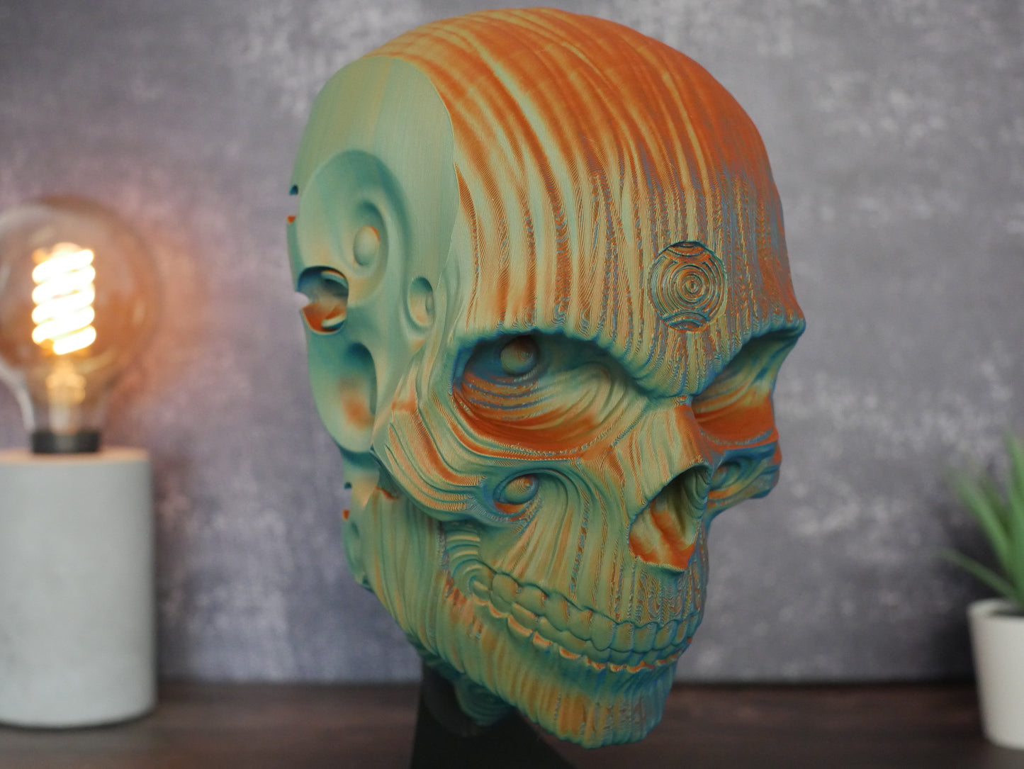 Sacred Skull Headphone Stand - Office & Study Organizer