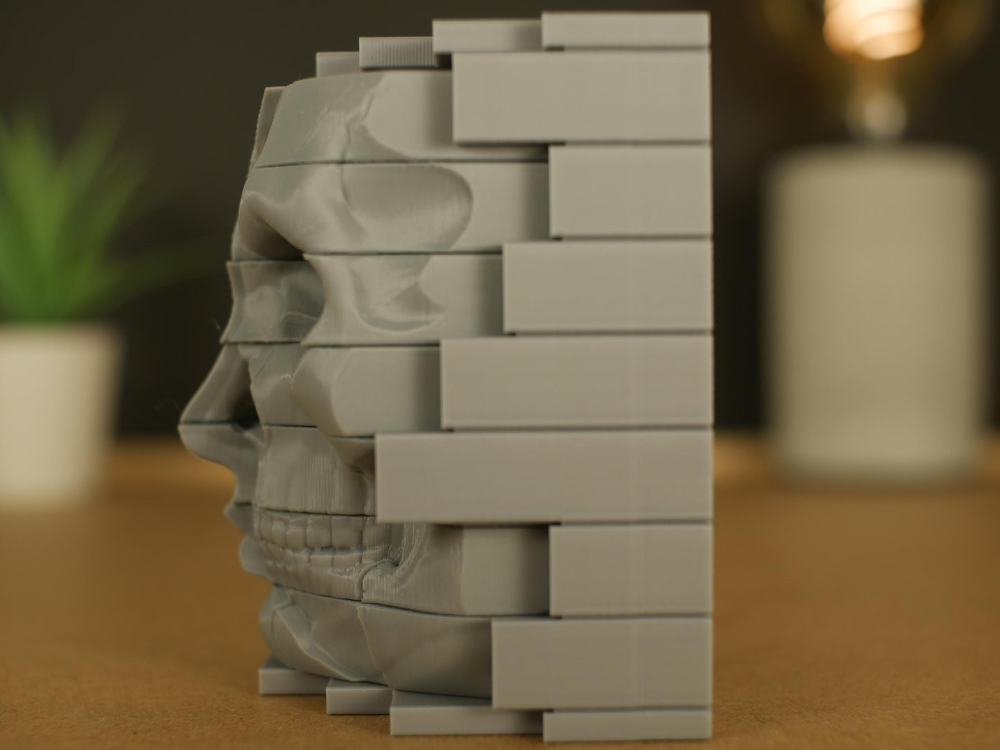Pixel Skull Girl: Decorative Figure and Stress Toy - Perfect for Adding a Unique Touch to Your Space