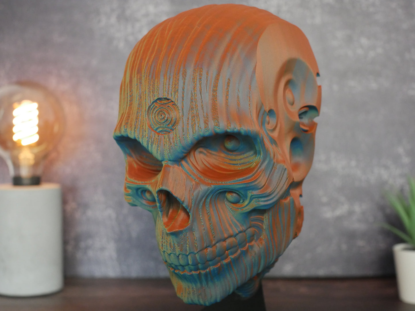 Sacred Skull Headphone Stand - Office &amp; Study Organizer