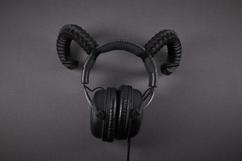 Aries Demon Horns with Velcro - Perfect for Headphones or Cosplay