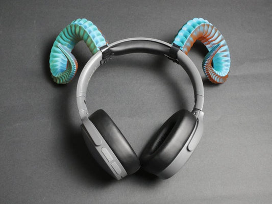 Aries Demon Horns with Velcro - Perfect for Headphones or Cosplay