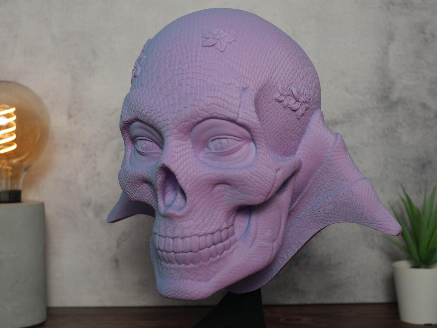 Soporte para Auriculares Orochi Skull - Organizador de Escritorio para Gamers