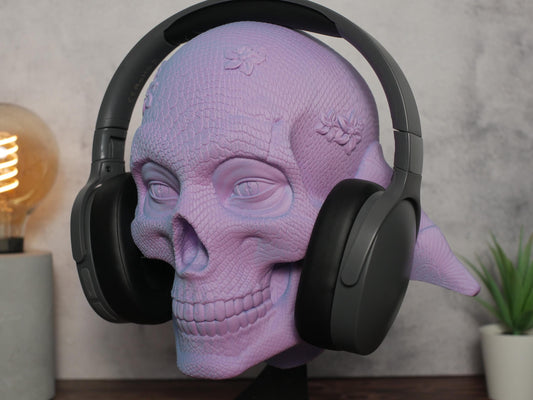 Soporte para Auriculares Orochi Skull - Organizador de Escritorio para Gamers